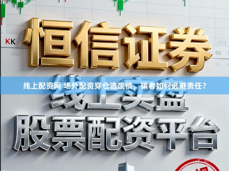 线上配资网 场外配资穿仓逃废债,骗者如何逃避责任?